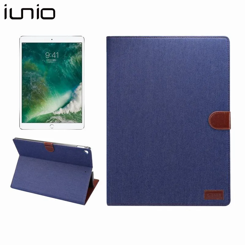 For ipad Pro 12.9 Case Stand Denim Leather Cover Case For ipad Pro 12.9