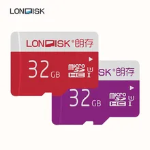 Карты памяти LONDISK 32 GB micro SD Class 10(C10) UHS-I(U1)/UHS-I(U3) microSDHC с адаптером SD