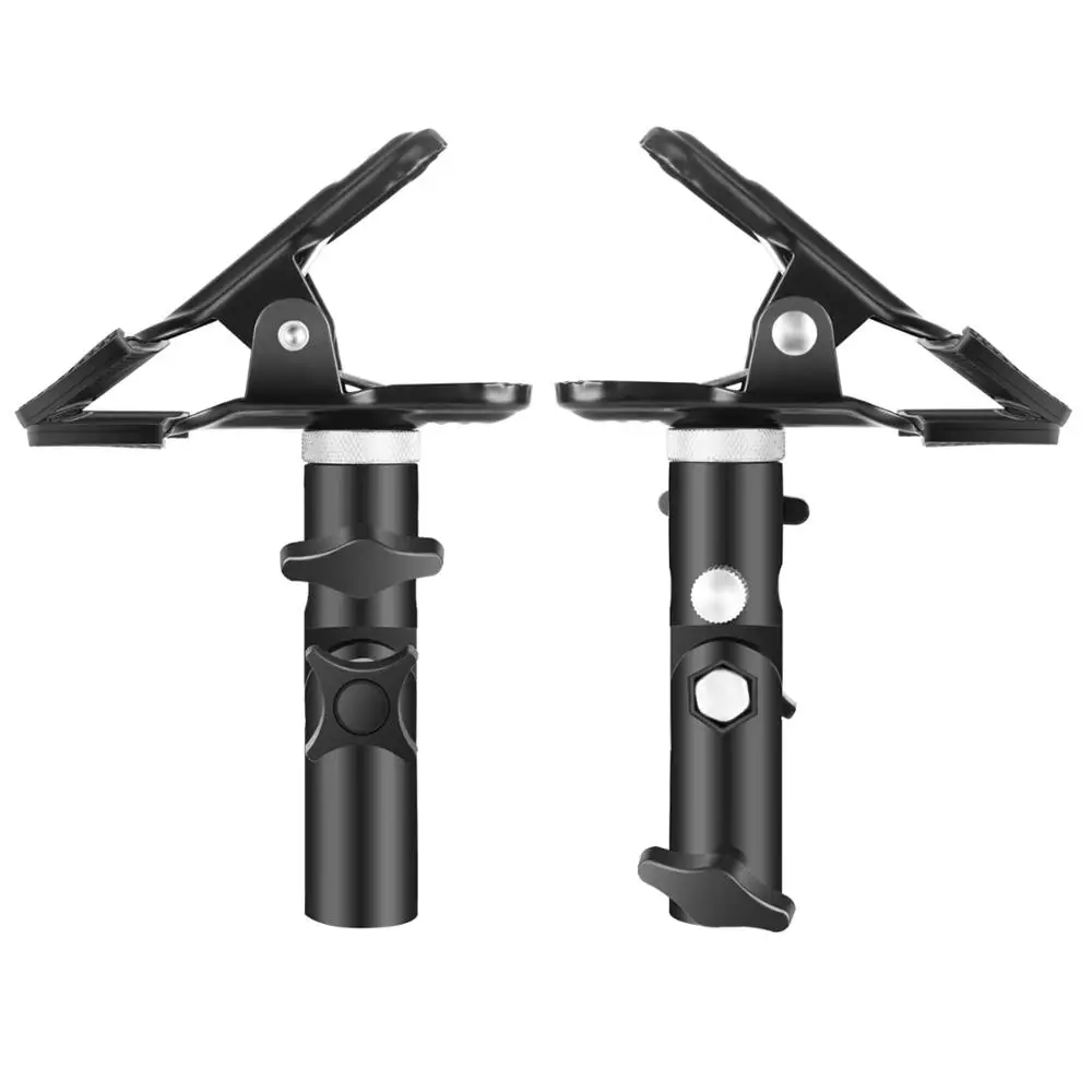 

Neewer 2/3/4 Packs Photo Studio Heavy Duty Metal Clamp Holder and Cold Shoe Adapter for Clamping Reflector or Mounting Speedlite