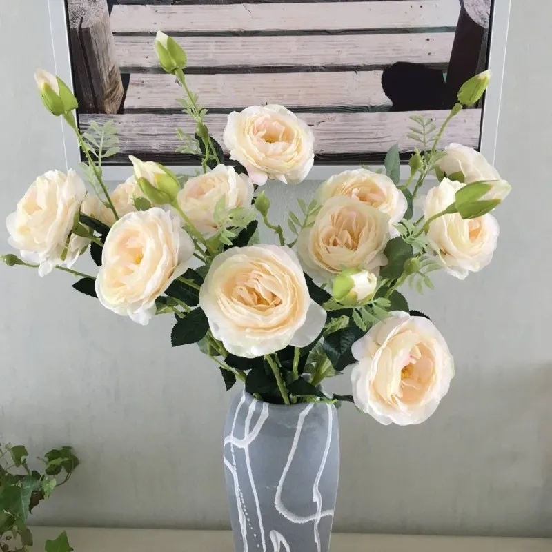 Imitation Flower Silk Flower Manufacturers Direct Sales Rose