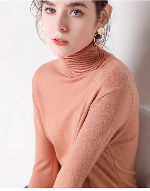 2019 Autumn Winter sweater women turtleneck cashmere sweater knitted pullover women sweter fashion sweaters new Plus Size tops 51 详情_41_看图王