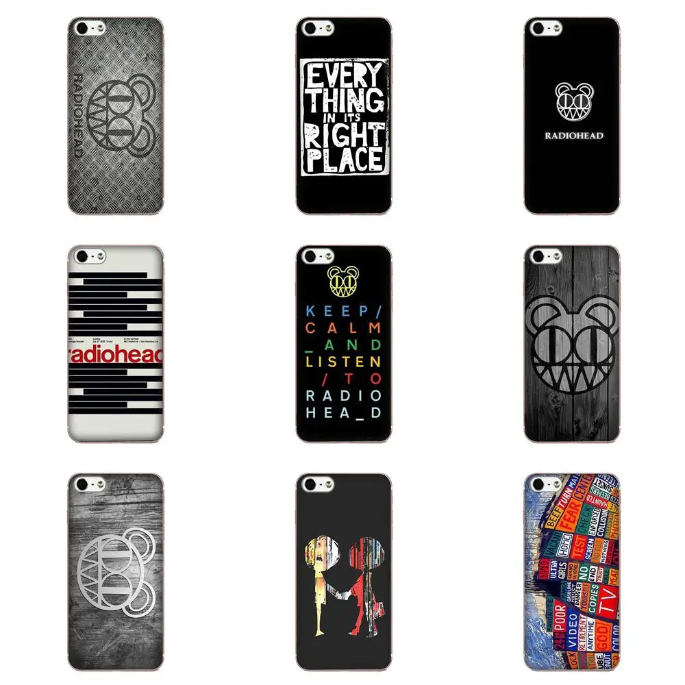 For Xiaomi Redmi Note 2 3 3S 4 4A 4X 5 5A 6 6A Pro Plus Transparent Soft Shell Radiohead Black And White Logo | Мобильные телефоны