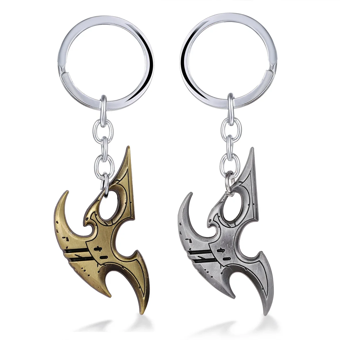 

Movie Theme Game Jewelry Starcraft II 2 Keychain Wings of Liberty Terran Zerg Protoss Figure Symbol Key Chain Key Holder