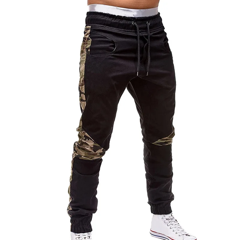 Laamei мужские s джоггеры Брендовые мужские брюки осенние повседневные камуфляжные сшитые брюки хип-хоп спортивные брюки хаки большой размер 4XL