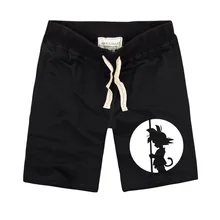 Новейшие летние мужские шорты черные шорты повседневные мужские шорты с принтом Dragon Ball Z высококачественные хлопковые шорты GOKU Son одежда для детей