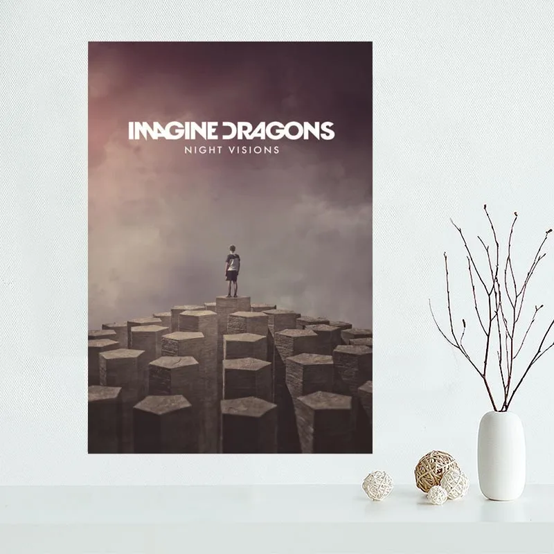 

Nice Custom Imagine Dragons Canvas Poster Print painting Art Wall Silk Poster cloth print Fabric Poster