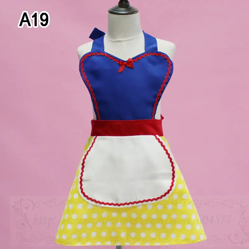 Costumes for Girls Mermaid Snow White Elsa Costume Minnie Anna Cosplay Princess Tutu Apron for Halloween Christmas Easter Party - Цвет: A19