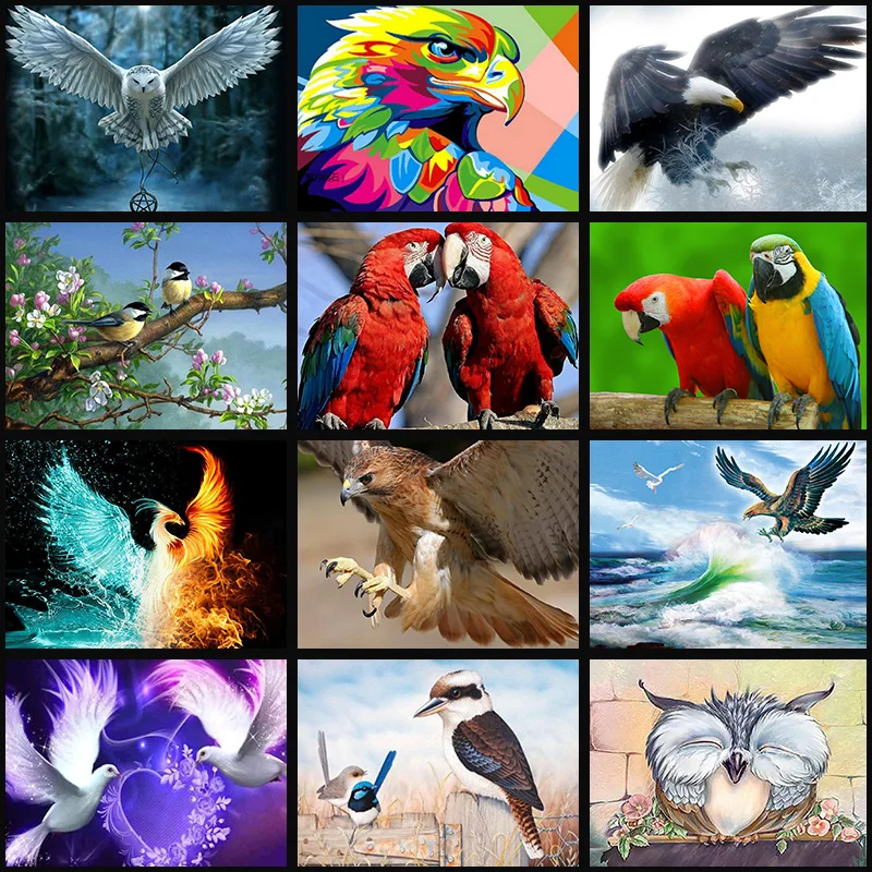 

5D DIY full Diamond Painting Painted Cartoon Animals Cats Mosaic Embroidery Animal Cross stitch Embroidery Crafts Decoration