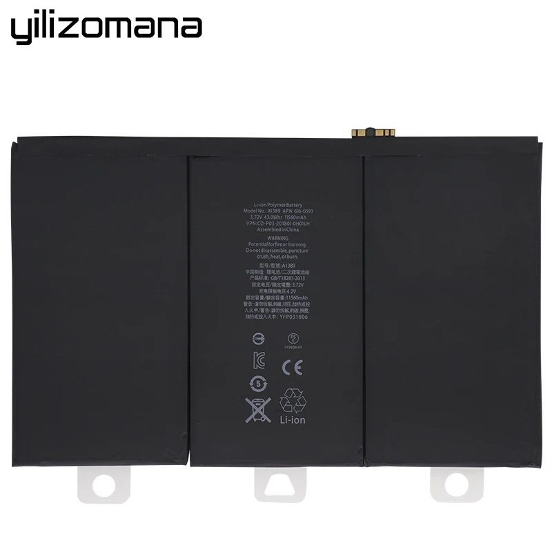 YILIZOMANA аккумулятор для планшета для Apple iPad 3/4 rd емкостью 11560 мАч A1389 A1403 A1416 сменный литий-ионный аккумулятор+ Инструменты