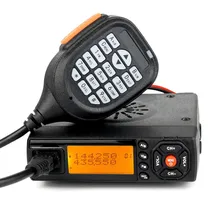2pcsMini bj-218 baojie radio mobile mini radio 136-174 mhz 400-480 mhz dual band mobile walkie talkie cb radio