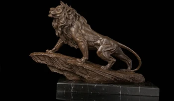 

Art Deco Sculpture Arican Male Lion Bronze Statue