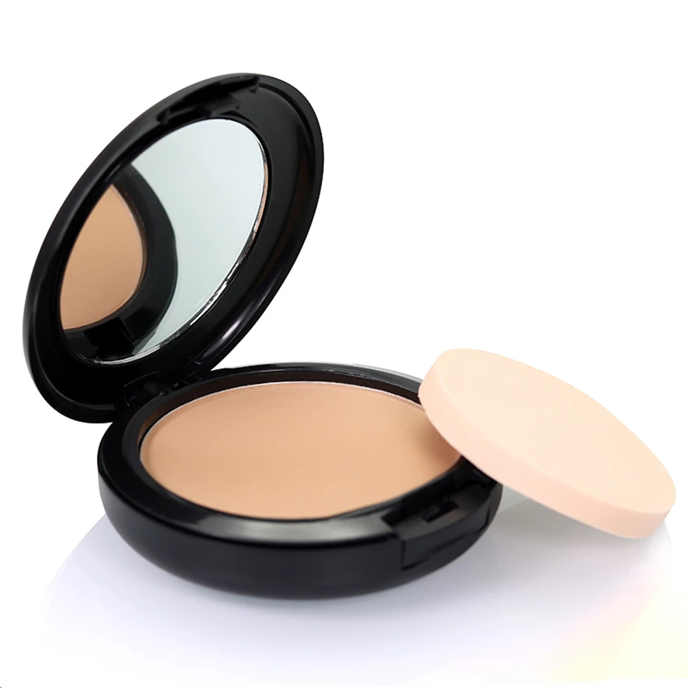 

POPFEEL Matte Monochrome Powder Natural Dressing Dry and Dry Oil Control Press Powder Brighten Face Long-lastinng