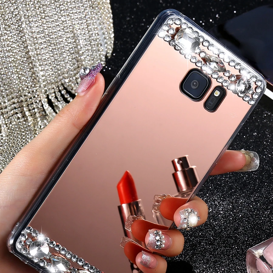Kisscase роскоши зеркало Алюминий случае Коке для iPhone 6 S 7 Plus чехол телефона Samsung Galaxy S7