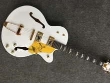Free shipping New Arrival G L-5 L5 Jazz guitar F -Semi Hollow white color jazz Electric guitar 