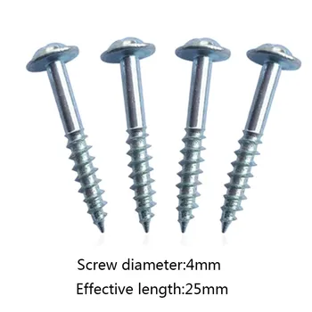 

100Pcs M4-25 High Strength Oblique Hole Self-tapping Screws For Pocket Hole Jig Random Color