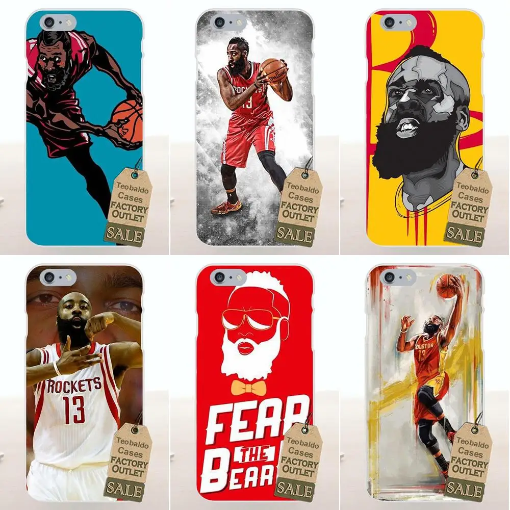

James Harden Basketball Star TPU Stylish Case For Apple iPhone X 4 4S 5 5C SE 6 6S 7 8 Plus For LG G4 G5 G6 K4 K7 K8 K10