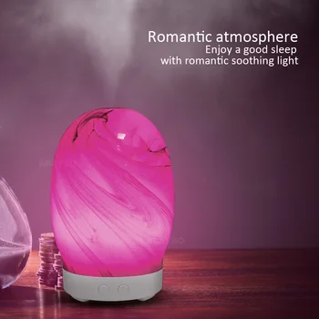

100ML Essential Oils Cool Mist Humidifier Aromatherapy Ultrasonic Essential Oil Diffuser Glass Aroma Diffuser Home Office