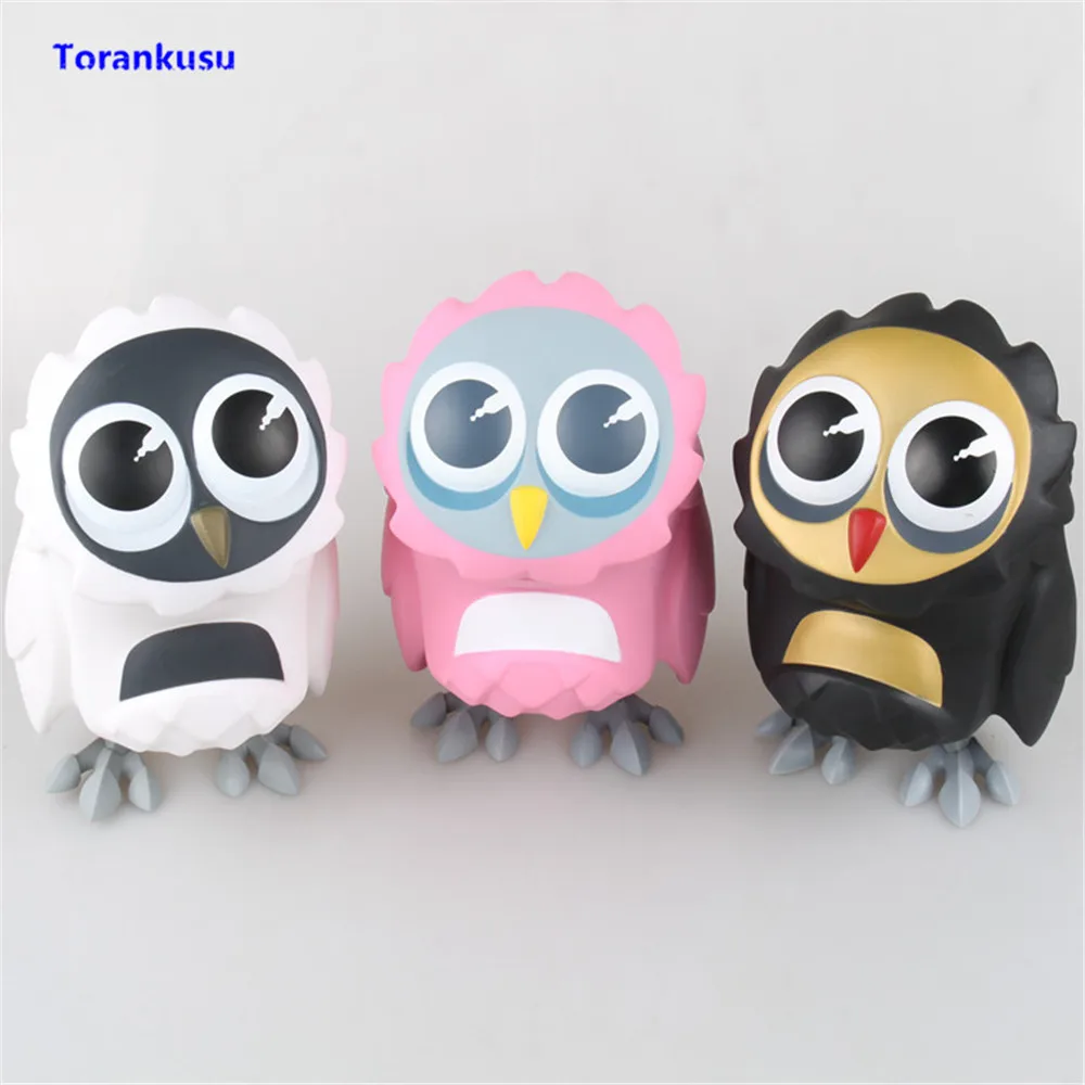 

Coarsetoys Omen Owl Doll Cartoon Puppet Toys For Children Kawaii Animals Model PVC Collectible Action Figures Kids Gift 17cm XP