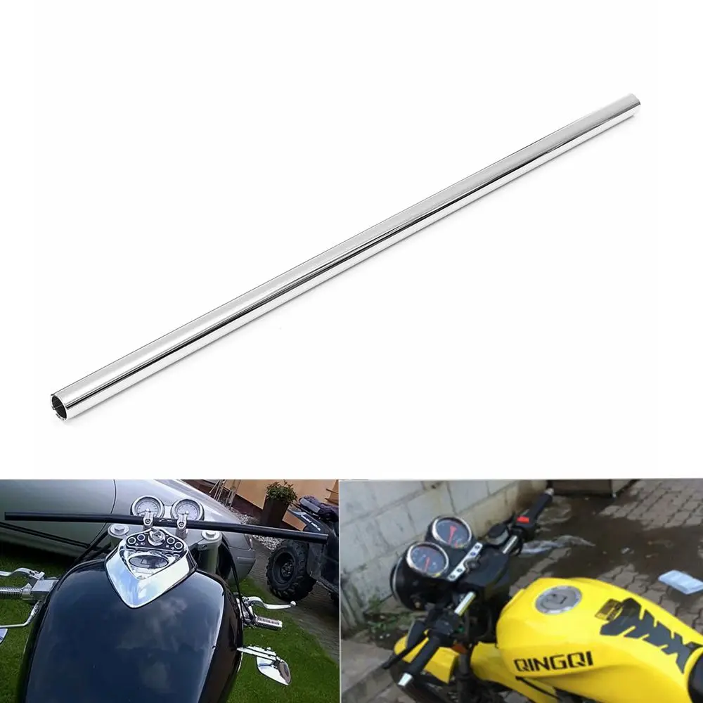 7/8 &quot22 мм мотоциклетные хромированные прямые руль для Кафе Racer Honda Yamaha Kawasaki Suzuki