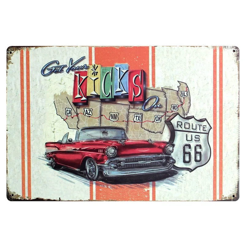 Classic Car Tin Logam Tanda Vintage Pelat Untuk Garasi Rumah Art Decor Cuadros Dinding Bar Wall Sticker 30x20 Cm A 5085 Sign Plate Plates For Wallsplate For Car Aliexpress