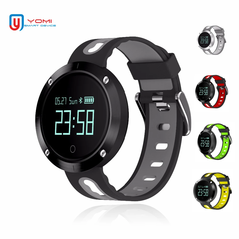 

Smart Bracelet DM58 Waterproof Bluetooth Heart Rate Monitor Blood Pressure Pedometer Sport Wristband Fitness Tracker Smart Band