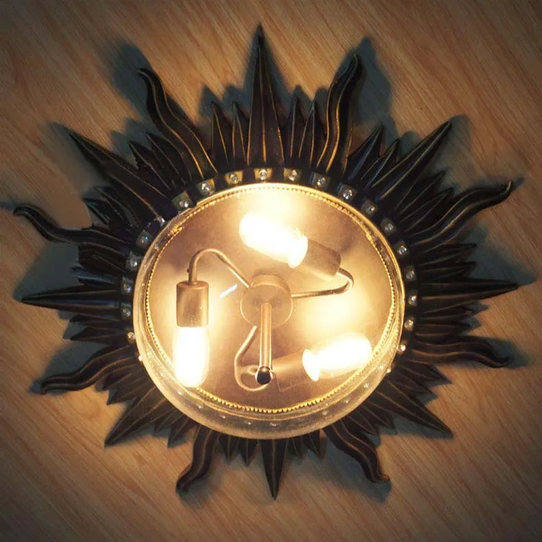 Get E27 Sun Light Aliexpress Com Alibaba Group Sun Ceiling Light Terranean Glass Lamp Bedroom Fixtures Europe Home Decoration Dining Room