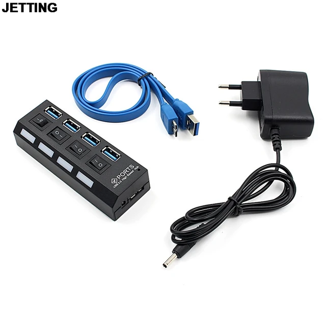 Cheap JETTING NEW USB HUB 3.0 Super Speed 5Gbps 4 Ports USB 3.0 HUB USB Splitter With On/Off Switch For Computer Peripherals Cheap JETTING NEW USB HUB 3.0 Super Speed 5Gbps 4 Ports USB 3.0 HUB USB Splitter With On/Off Switch For Computer Peripherals
