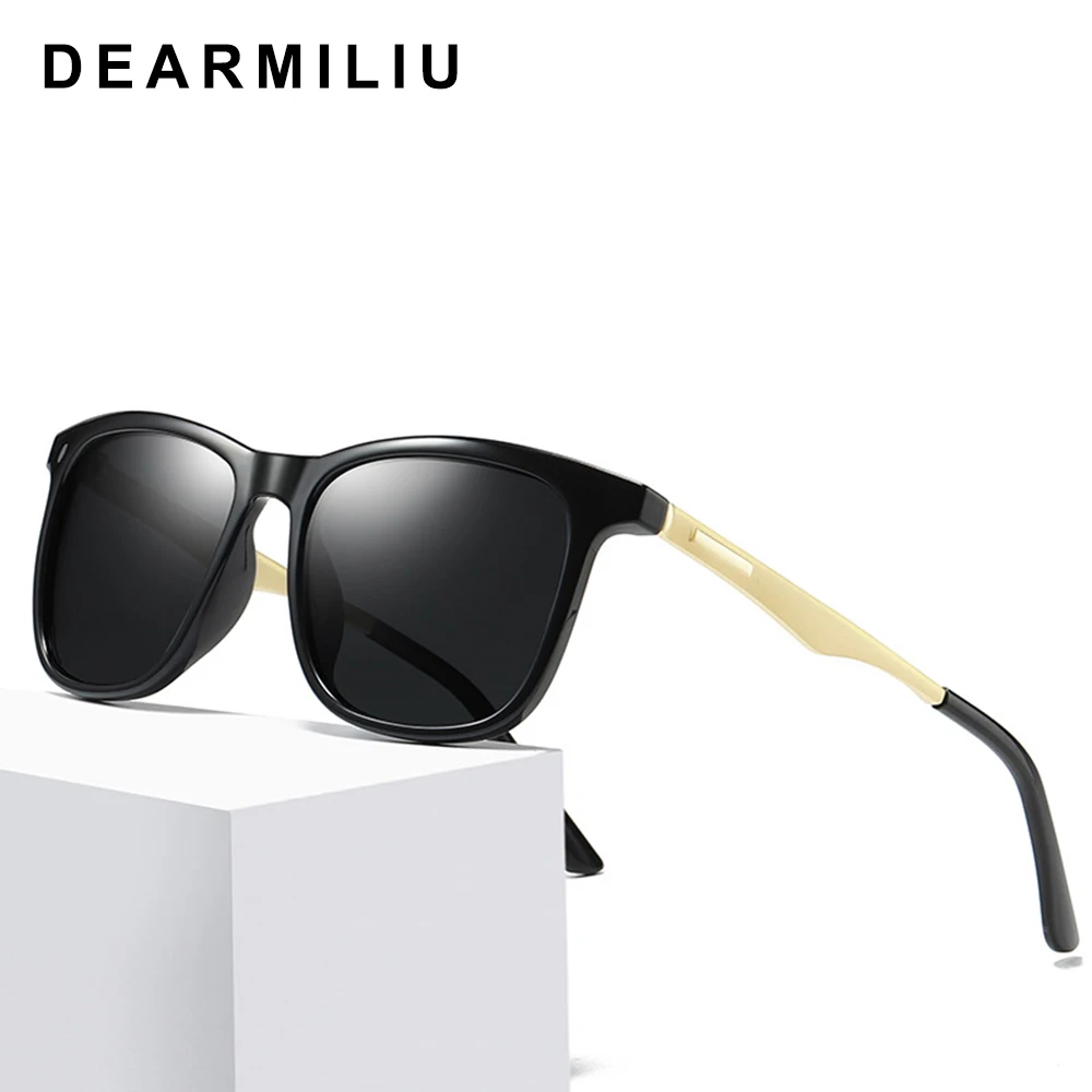 

DEARMILIU Design Unisex Retro Polarized Sunglasses Women Driving Alloy Frame Mirror Sun Glasses UV400 Gafas De Sol For Ladies