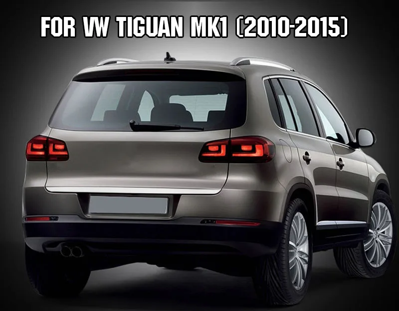 Подходит для Vw Tiguan 2010 хромированная Задняя Крышка багажника задняя крышка отделка ворот молдинг гарнир Стайлинг 2011 2012 2013