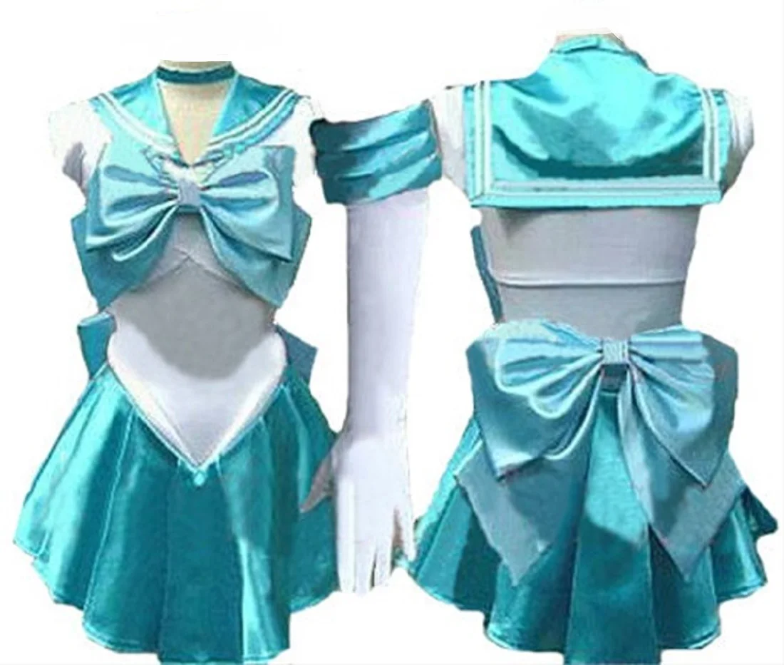 Сейлор Мун sailormoon venus короткий Aino Minako Косплей Костюм с перчаткой и тиарой |