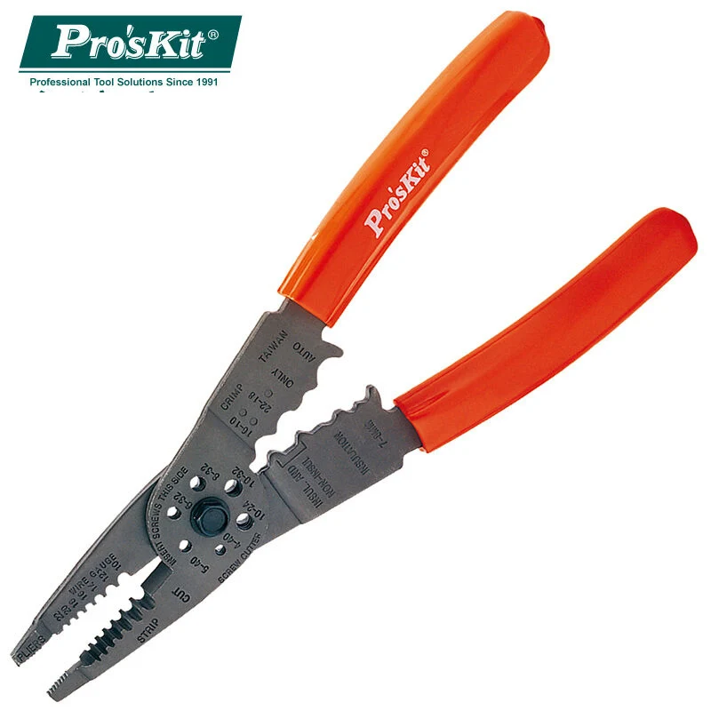 Pro'sKit PM-396I AISI420 плоскогубцы из нержавеющей стали с изогнутым носом проволочная упаковка бисер ювелирные изделия инструмент Ручка инструмент