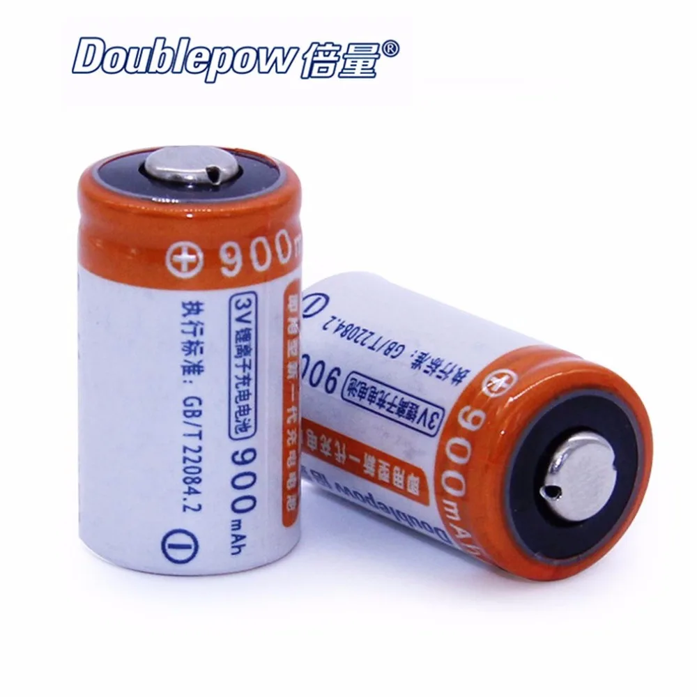 Doublepow 2PCS/SET CR2 3V 900MAH High Capacity Battery Stable High
