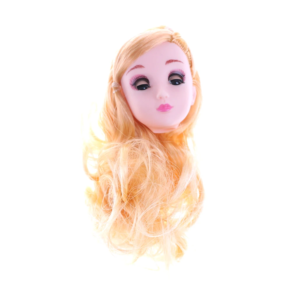 TOYZHIJIA 1 шт. 1/6 Оригинальная кукла голова для DIY подарок аксессуары куклы девушки 4D глаза кукла голова длинные волосы