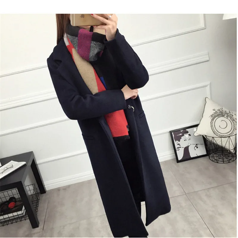 Long Style Coréenne Lâche Laine Femmes Nouveau Chaud Vintage Hiver Manteau Mode Plus De Manteaux 2018 q4PIvTwxz8