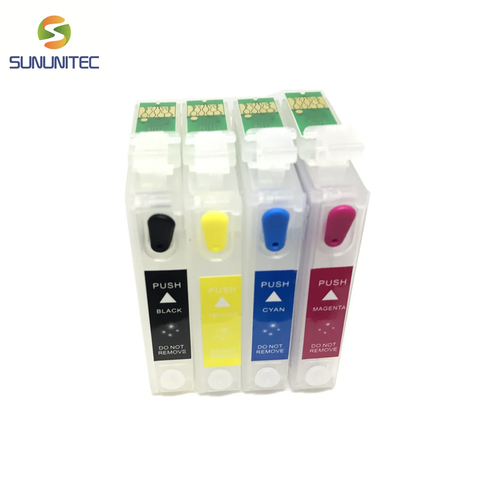 4 вида цветов/набор T1351 T1332 T1333 T1334 многоразовый картридж для принтера EPSON Stylus T25 TX123