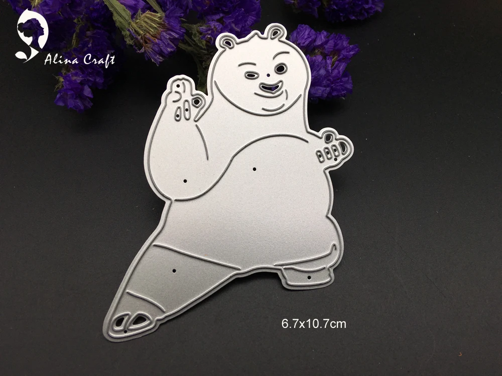 

AlinaCraft Metal cutting dies Kung Fu Panda Po for card Scrapbook album paper craft embossing stencils Chinese KungFu