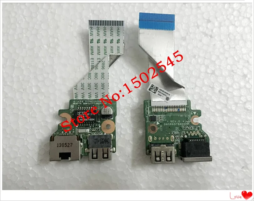 

Free shipping original laptop USB board and network board with cable for HP 15-E E063TX E064TX E065TX TPN-Q118 DA0R65TB6D0