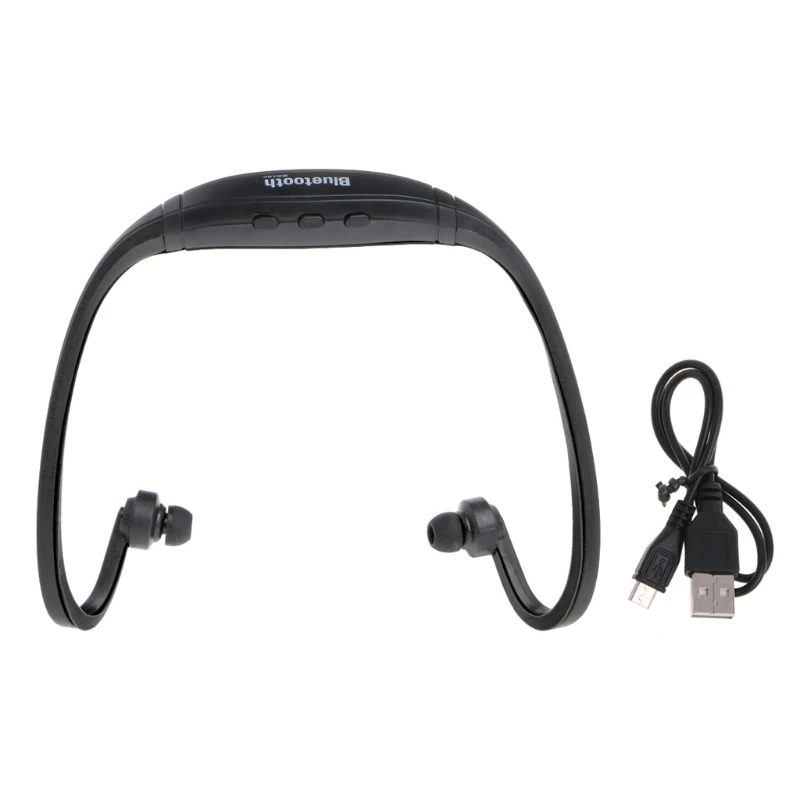 

BS19C Bluetooth Headset Sports Music Headphone TF Slot FM Radio Driving Running