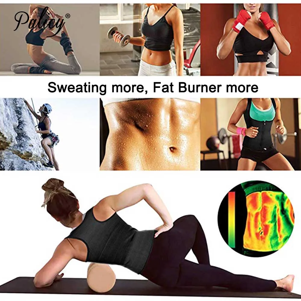 Palicy Women Shapers Neoprene Body Shaper Slimming Waist Trainer Corset for Weight Loss Sauna Hot Sweat Trimmer Vest Shape Wear