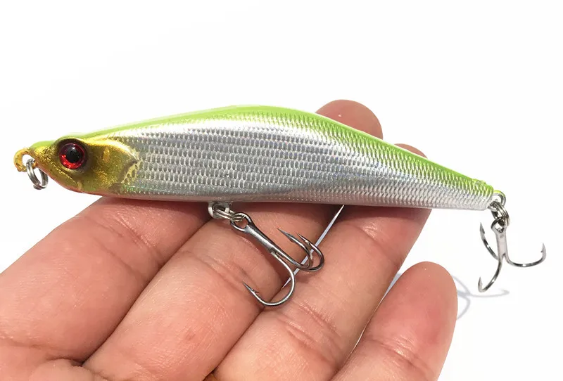 Isca de Graves Fundição Longa Pesca Afundando Lápis Artificiais Pegar Isca Dura 8.5cm - 15g Lote 10 Peças 12 Iscas artificiais