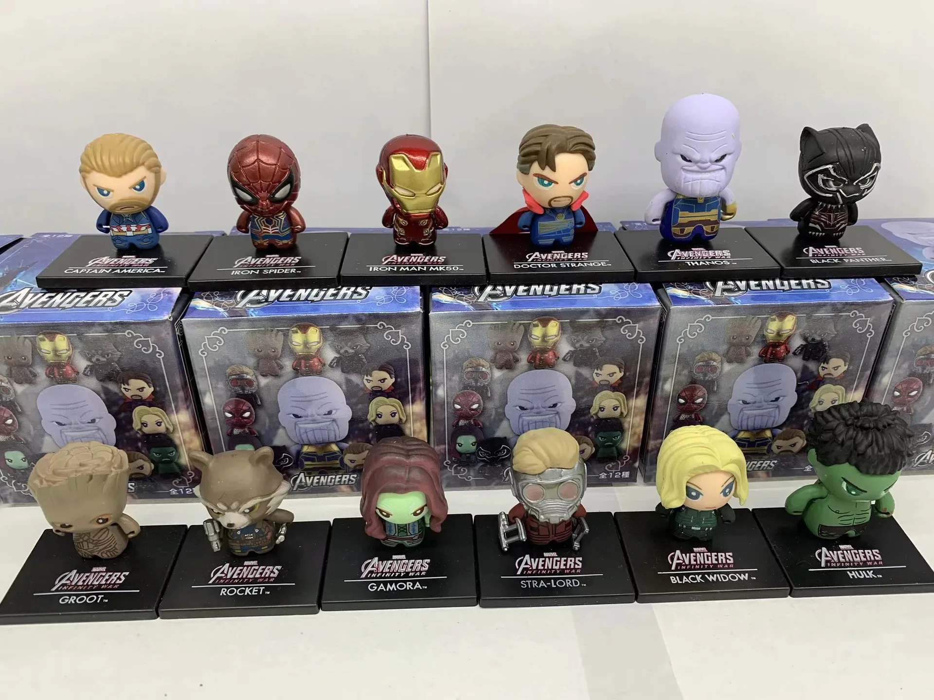 

Marvel Super Hero Avengers Guardians of the Galaxy Star Lord Spiderman Thor Captain America Iron Man Hulk PVC Action Figure Toys