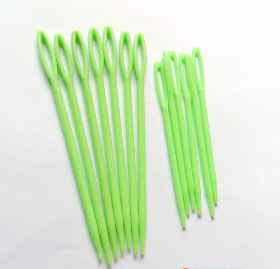 Buy 1000pc 9cm 7cm Smooth Plastic needle for sweater