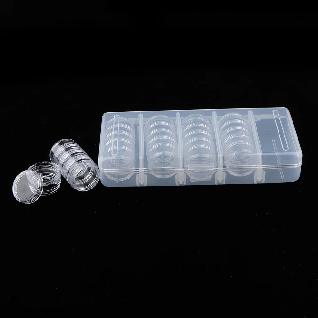 Kesoto Empty 25 Space Box Container Case Nail Art Tips Gem Rhinestone Storage Tool