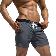 Летние мужские спортивные шорты для занятий фитнесом, быстросохнущие тренировочные брюки с подкладкой, мужские спортивные шорты для футбола, тенниса, тренировок, пляжа, пробежек