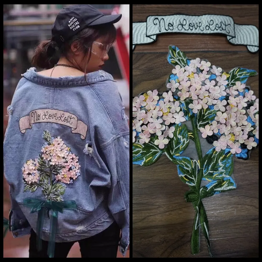 

Lovely girls clothing diy lace applique 1 Set factory direct price 2019 NEW arrival 2D appliqued embroidery patches for jeans!