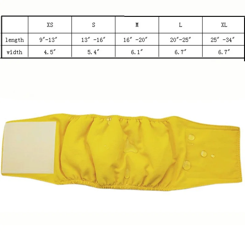 Подгузник для собак Женский Мужской моющийся Прочный подгузник для собак водонепроницаемый обертывающийся подгузник для французского бульдога физиологическое нижнее белье гигиеническое