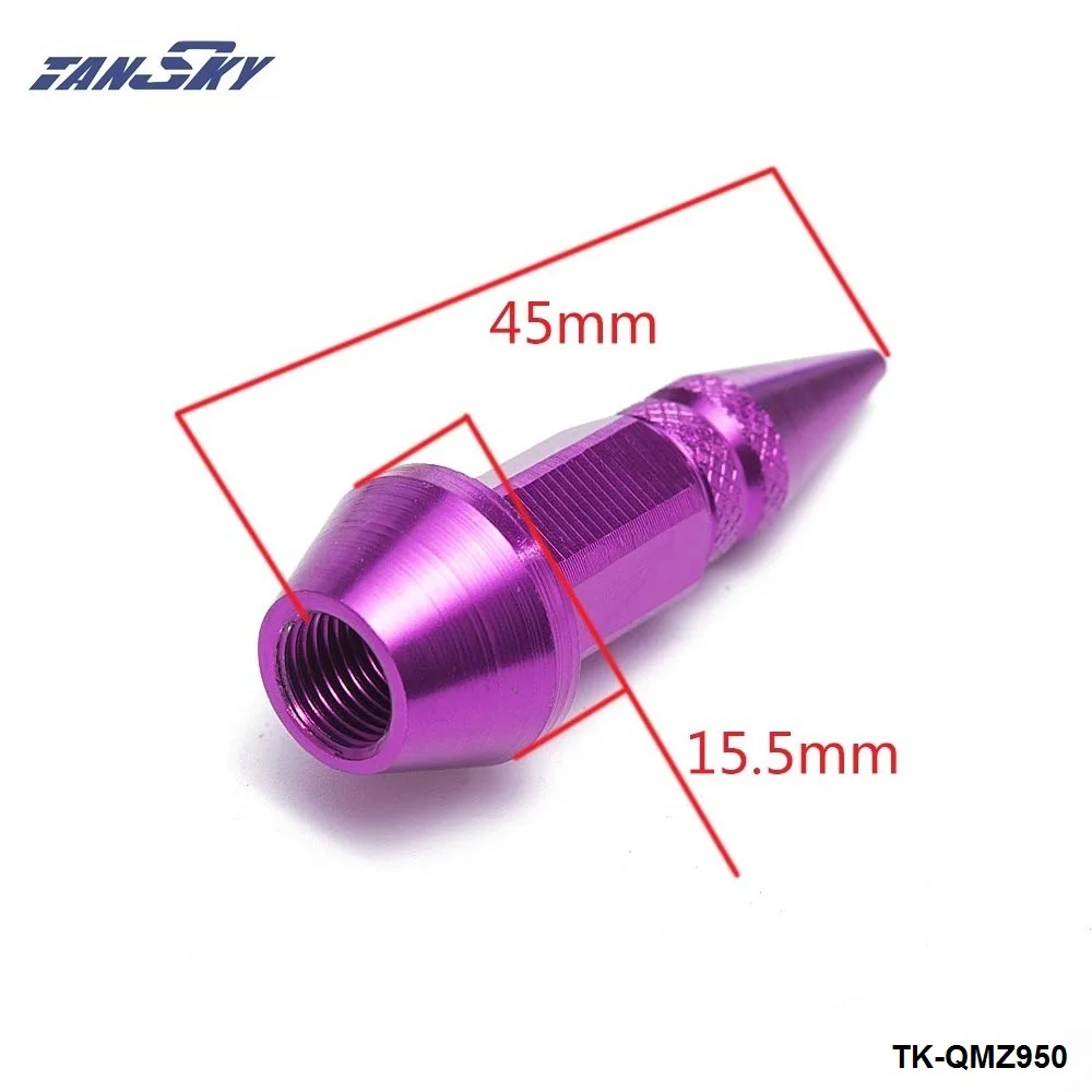 4Pcs/Set Car Auto Bike Spike Shape Tire Dustproof Wheel Stem Aluminum Valve Caps TK-QMZ950 4Pcs/Set Car Auto Bike Spike Shape Tire Dustproof Wheel Stem Aluminum Valve Caps TK-QMZ950