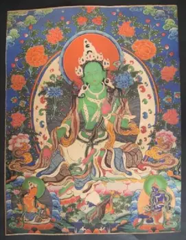 

Tibet Tibetan silk embroidery exquisite Thangka Tibetan Buddhist meditation