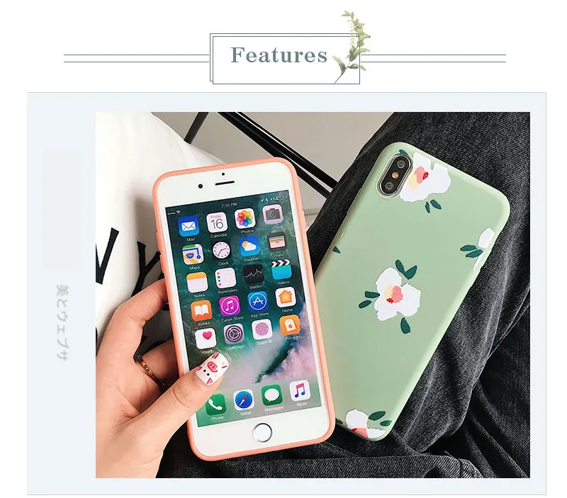 Flower Floral Soft Silicone For iPhone 6 7 8 Plus 6S X Cases Soft Cover Phone Case For iPhone XS XR Max 6 S Plus Cases Coque TPU (11)