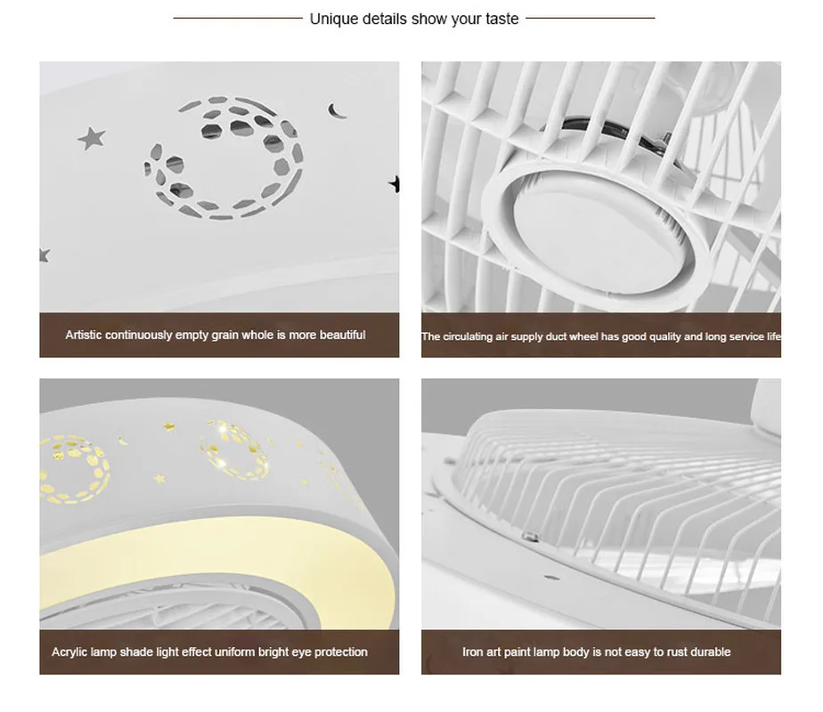 Потолочный вентилятор, светильник для ресторана, спальни, вентилятор, светильник с отрицательным ионом, с пультом дистанционного управления, современный вентилятор, потолочный светильник